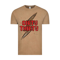 Vintage Coffee dirty thirty lightning bolt Vintage Tee - MaliasSmallBusiness