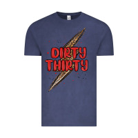 Vintage Denim dirty thirty lightning bolt Vintage Tee - MaliasSmallBusiness