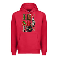 Cardinal ho ho ho heifer cow gnomies Premium Hoodie - CowGirlArtShop
