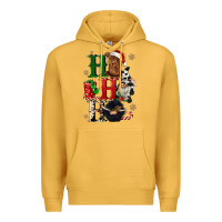 Mustard ho ho ho heifer cow gnomies Premium Hoodie - CowGirlArtShop