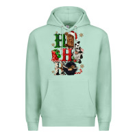 Seafoam ho ho ho heifer cow gnomies Premium Hoodie - CowGirlArtShop