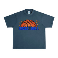 Midnight Navy basketball Urban Heavy Tee - MaliasSmallBusiness
