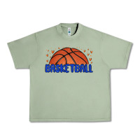 Oil Green basketball Urban Heavy Tee - MaliasSmallBusiness