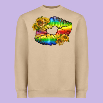Lgbtq Pride Rainbow Lips Heavyweight Sweatshirt Designed By Bundleandbundleshop