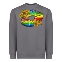 Storm Lgbtq Pride Rainbow Lips Heavyweight Sweatshirt - BundleAndBundleShop