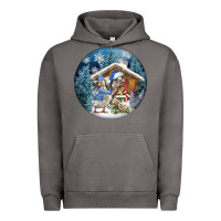 Pigment Tornado Winter Farm Animals Urban Hoodie - FaDigitalArtStudio