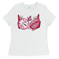 White Hour Breast Cancer Bra Ladies Tee - Artiststas