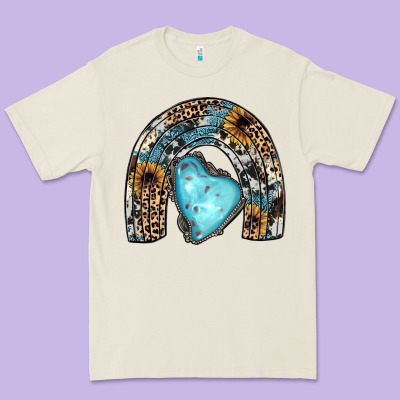 Sunflower Gemstone Rainbow Premium Tee Designed By Jahusdesignshop