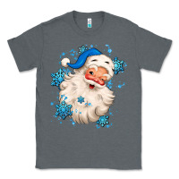 Charcoal Heather winter christmas santa claus Classic Tee - MaliasSmallBusiness