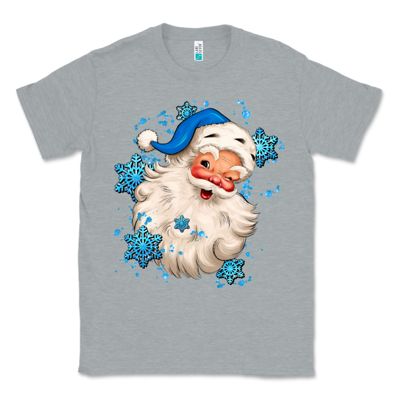 Winter Christmas Santa Claus Classic Tee by MaliasSmallBusiness | Teevron