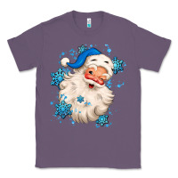 Lavender winter christmas santa claus Classic Tee - MaliasSmallBusiness