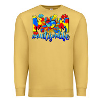 Antique Gold Mom Autism life Premium Sweatshirt - CowGirlArtShop