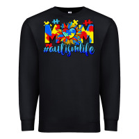 Black Mom Autism life Premium Sweatshirt - CowGirlArtShop