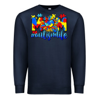 Navy Mom Autism life Premium Sweatshirt - CowGirlArtShop