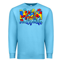 Ocean Blue Mom Autism life Premium Sweatshirt - CowGirlArtShop