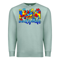 Seafoam Mom Autism life Premium Sweatshirt - CowGirlArtShop