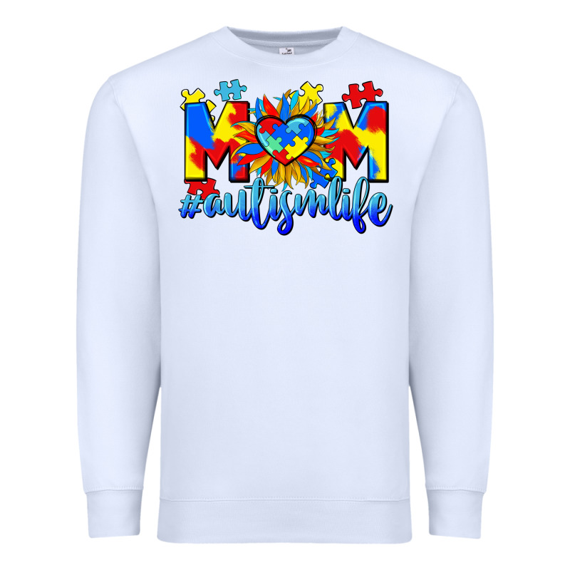 Mom Autism Life Premium Sweatshirt by CowGirlArtShop | Teevron