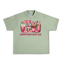 Oil Green happy valentine's day coffee cups Urban Heavy Tee - MaliasSmallBusiness
