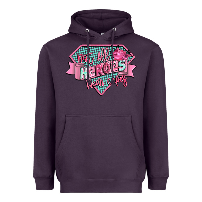 Not All Heroes Wear Capes Heavyweight Hoodie by CowGirlArtShop | Teevron