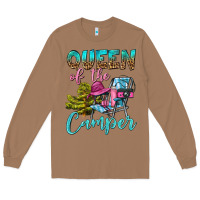 Toasted Coconut Queen Of The Camper Long Sleeve Tee - BundleAndBundleShop