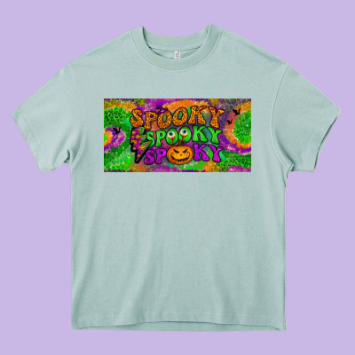 Spooky License Plate Heavy Core Tee Designed By Bundleandbundleshop