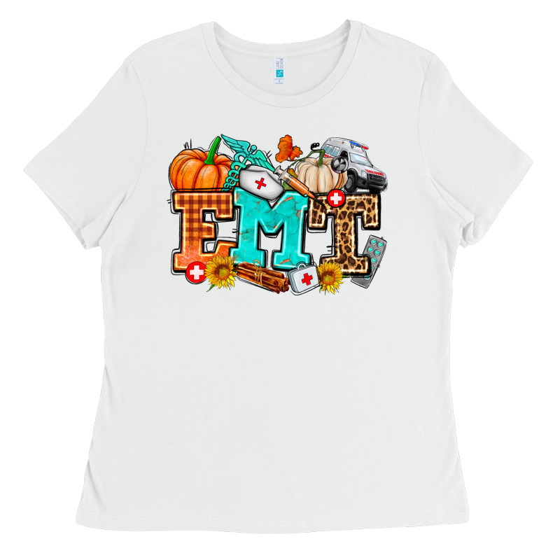 Emt With Fall Ladies Tee by AdoDesignShop | Teevron