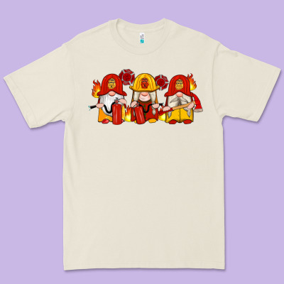 Firefighter Gnomes Premium Tee Designed By Artiststas