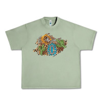 Oil Green horseshoe leopard gemstone cactus patch Urban Heavy Tee - AdoDesignShop