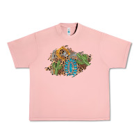 Salmon horseshoe leopard gemstone cactus patch Urban Heavy Tee - AdoDesignShop