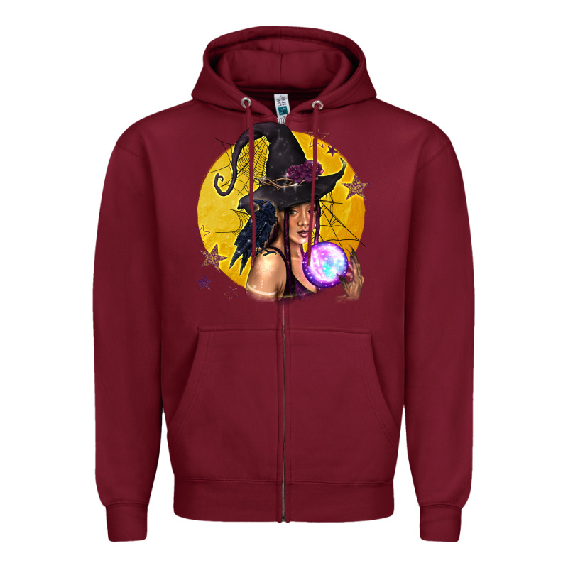 Black Witch Zipper Hoodie by texasbilliewilder | Teevron