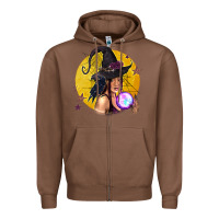 Chestnut Black Witch Zipper Hoodie - texasbilliewilder