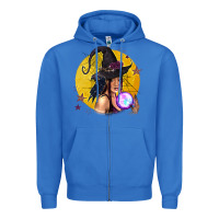 True Royal Black Witch Zipper Hoodie - texasbilliewilder