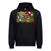 Black Christmas Teacher Urban Hoodie - FaDigitalArtStudio