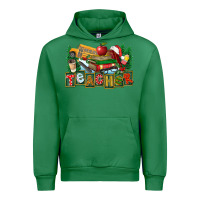 Emerald Christmas Teacher Urban Hoodie - FaDigitalArtStudio