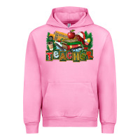 Fuchsia Pink Christmas Teacher Urban Hoodie - FaDigitalArtStudio