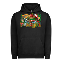 Pigment Black Christmas Teacher Urban Hoodie - FaDigitalArtStudio