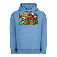 Pigment Pebble Blue Christmas Teacher Urban Hoodie - FaDigitalArtStudio