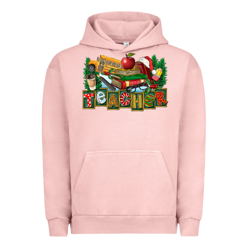Christmas Teacher Urban Hoodie by FaDigitalArtStudio | Teevron