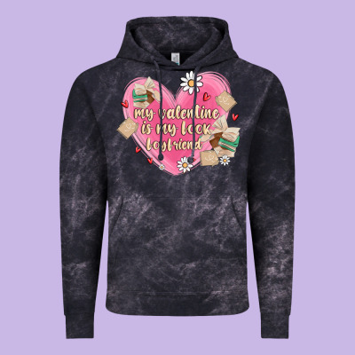 My Valentine Is My Look Boyfriend Vintage Hoodie Designed By Maliassmallbusiness