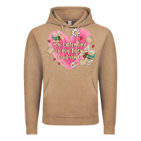 Vintage Coffee my valentine is my look boyfriend Vintage Hoodie - MaliasSmallBusiness