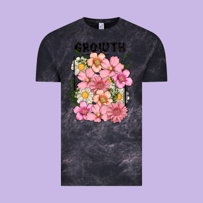 Growth Flower Vintage Tee Designed By Maliassmallbusiness