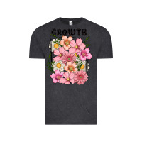 Vintage Black growth flower Vintage Tee - MaliasSmallBusiness