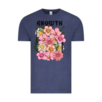 Vintage Denim growth flower Vintage Tee - MaliasSmallBusiness