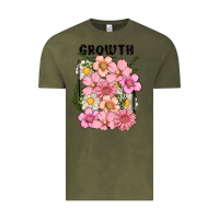 Vintage Olive growth flower Vintage Tee - MaliasSmallBusiness
