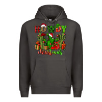 Smoke howdy christmas with cactusses Premium Hoodie - CowGirlArtShop