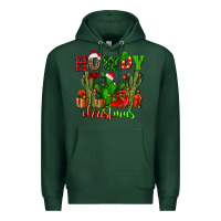 Sports Green howdy christmas with cactusses Premium Hoodie - CowGirlArtShop