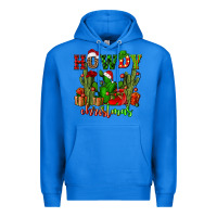 True Royal howdy christmas with cactusses Premium Hoodie - CowGirlArtShop