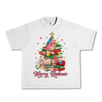 Lunar Rock merry bookmas christmas book tree Urban Heavy Tee - MaliasSmallBusiness