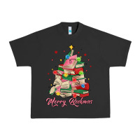 Pigment Black merry bookmas christmas book tree Urban Heavy Tee - MaliasSmallBusiness