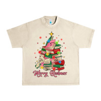 Sandshell merry bookmas christmas book tree Urban Heavy Tee - MaliasSmallBusiness